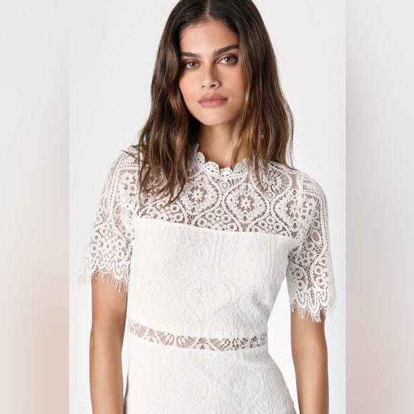 Lulus White lace dress✨ - Picture 2 of 4